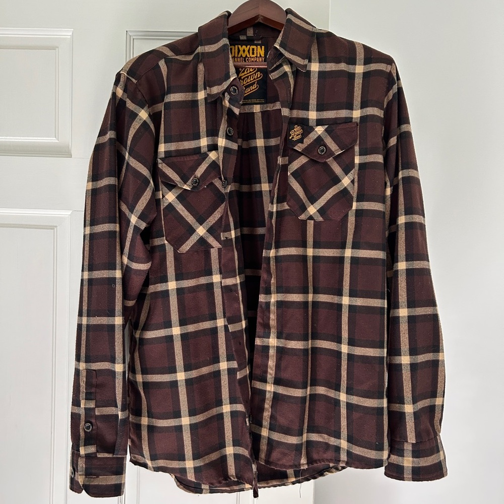 DIXXON Men's Brown Plaid Zac Brown Band edition flannel